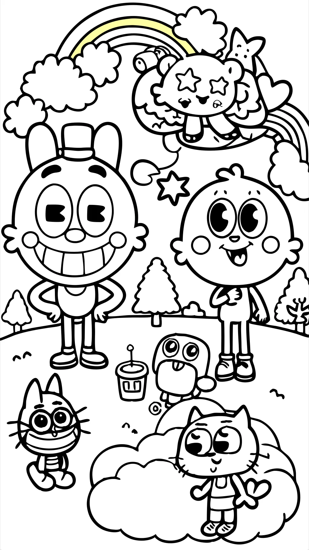 the amazing world of gumball coloring pages